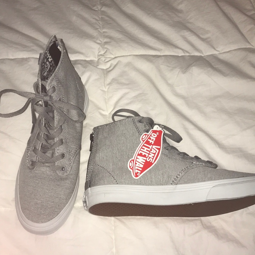 Vans grey high top sneakers